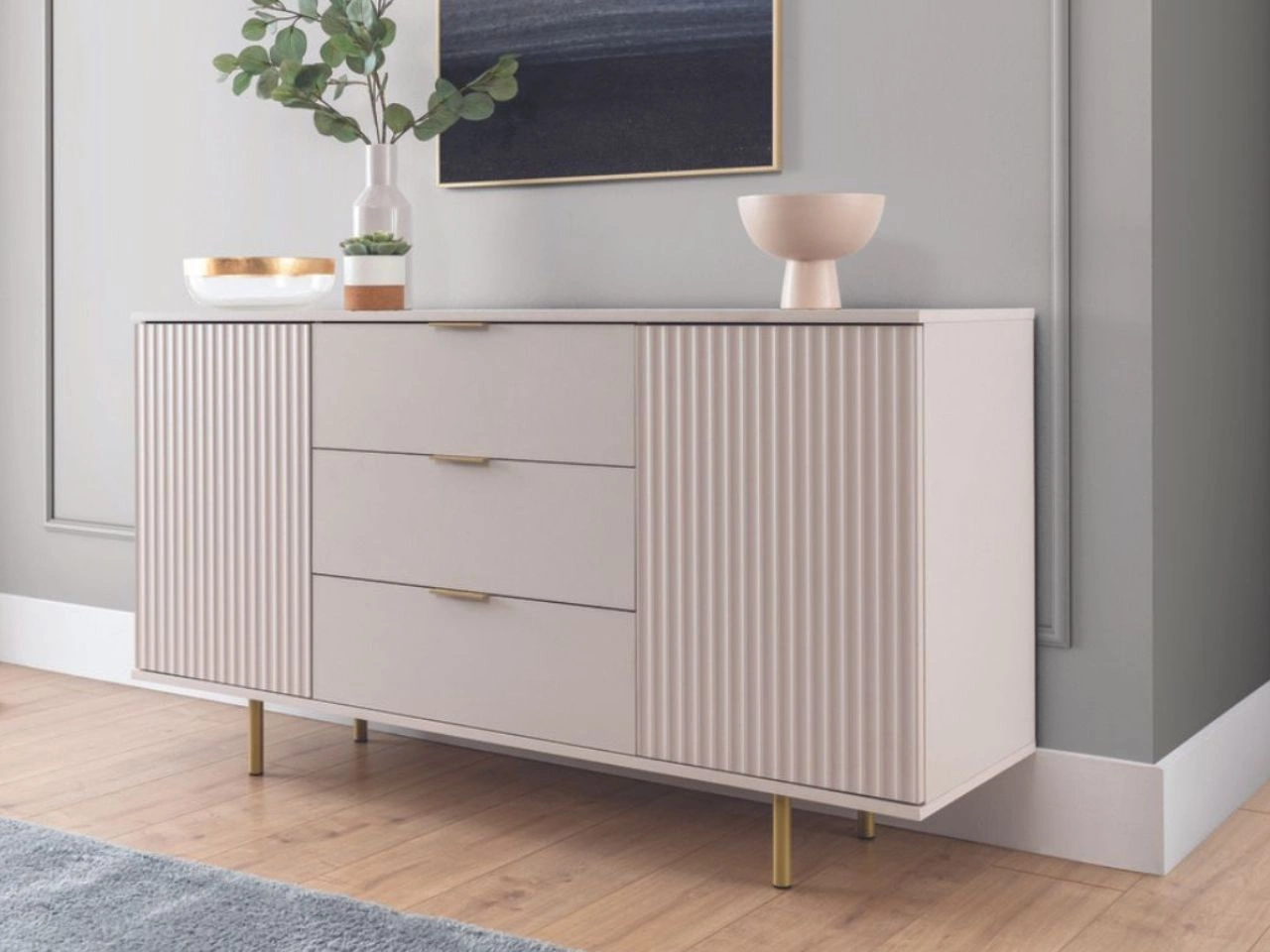 Komoda z drzwiami i szufladami Ankara Beżowa