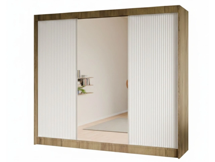 250 cm \ Biały || Dąb Craft Złoty \ Tak