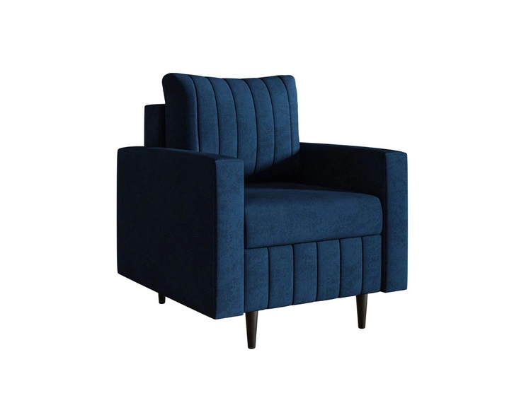 Fotel do salonu Castelo granatowy