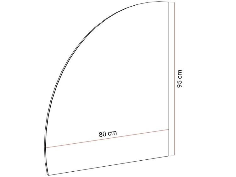 Lustro wiszące lewostronne z oświetleniem LED Clarette