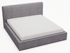 Łóżko tapicerowane z pojemnikiem i stelażem 180x200 Monaco Szare