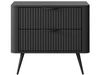 Stolik nocny z szufladami Latina Czarny