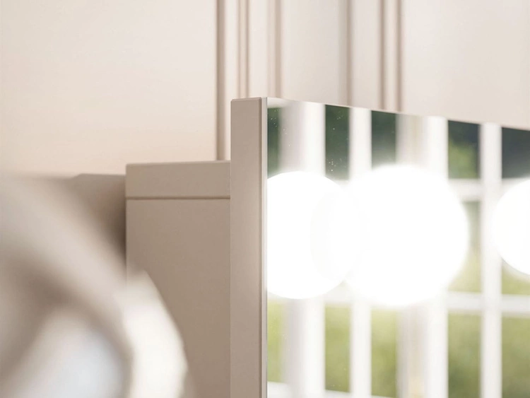 Lustro z oświetleniem do sypialni LED Melo Elite kaszmir