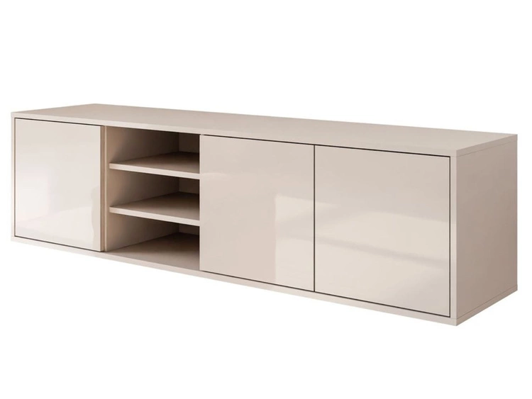 Szafka RTV wisząca pod telewizor z drzwiczkami Vivance kaszmir połysk