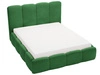 Łóżko tapicerowane z pojemnikiem i stelażem 200x200 Galli Zielone