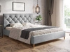 Łóżko tapicerowane ze stelażem 180x200 Tril Szary