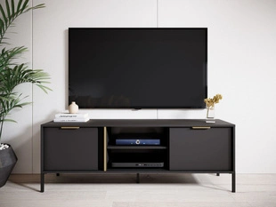 Szafka pod telewizor z drzwiczkami 153 cm Drino Antracyt