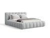 Łóżko tapicerowane z pojemnikiem i stelażem 180x200 Averia Szary