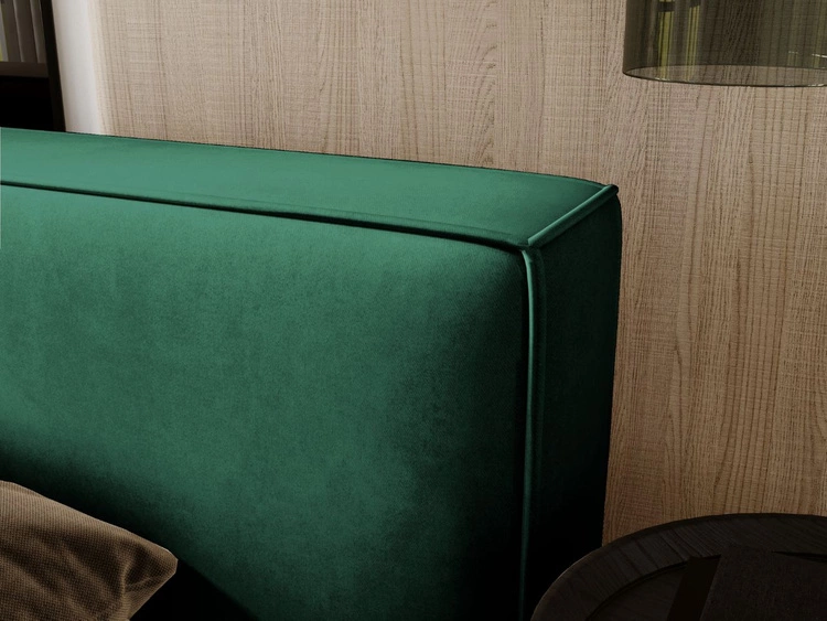 Łóżko tapicerowane z pojemnikiem i stelażem 160x200 Mali Zielone