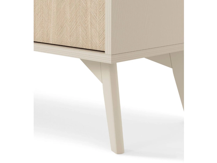 Komoda z drzwiami i szufladami 106 cm Modena Beż Piaskowy