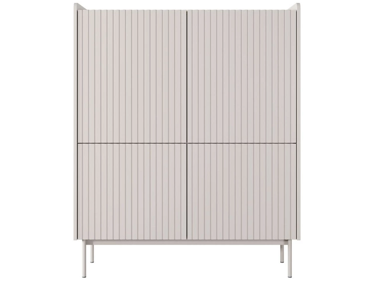 Komoda z drzwiami Abios Beżowy, Dąb Scandi