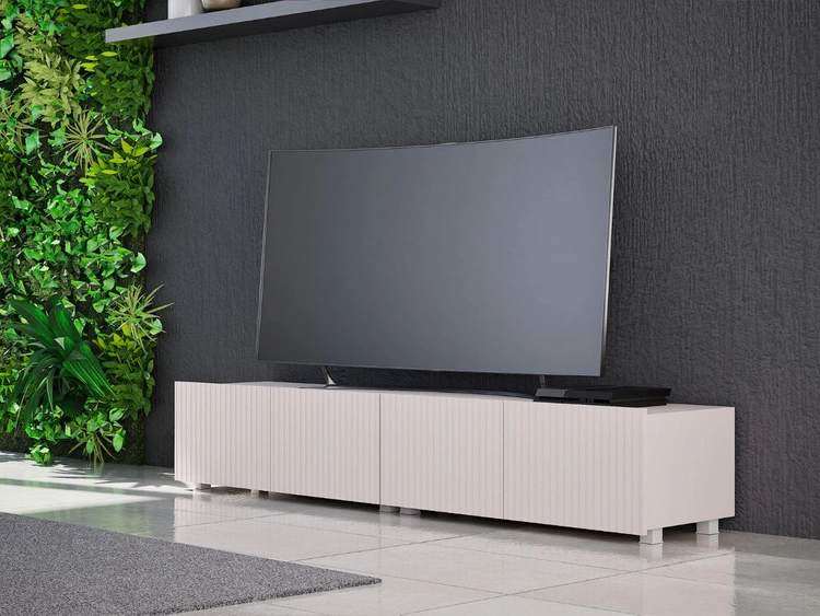 Zestaw szafek pod telewizor z drzwiczkami 200 cm Kioto Kaszmir