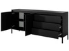Komoda z drzwiami i szufladami 187 cm Sorano Czarna