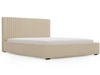Łóżko tapicerowane z pojemnikiem i stelażem 160x200 Malmo Beżowe