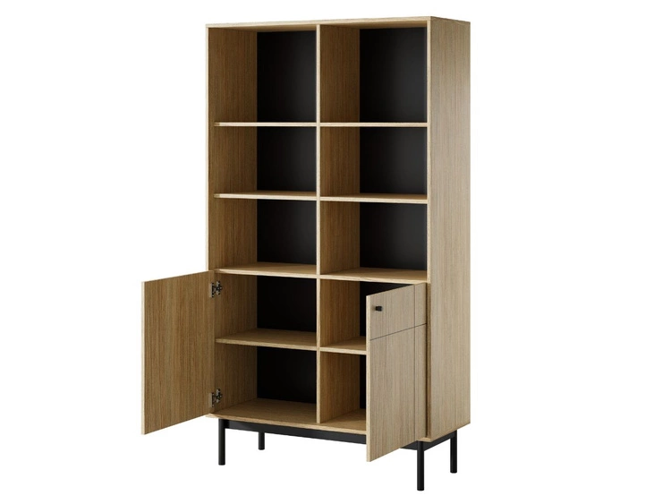 Regał z drzwiczkami Julio Dąb Linea