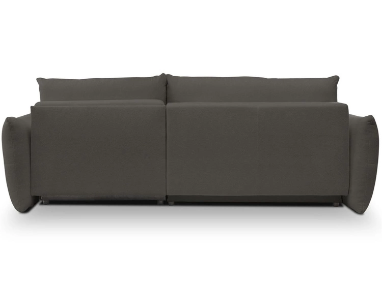 Narożnik L uniwersalny z funkcją spania i pojemnikiem Bene Czarny