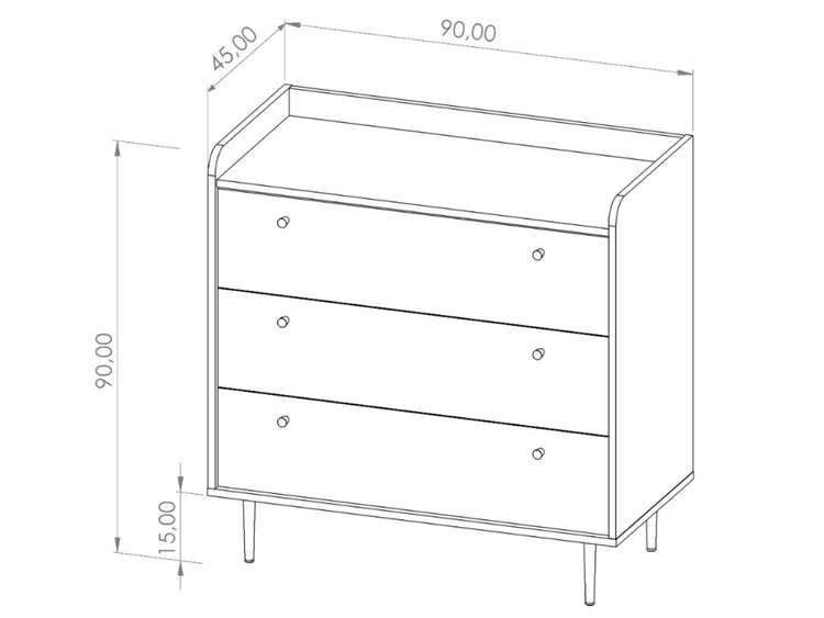Zestaw mebli do salonu Vasa Brązowy