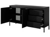 Komoda z drzwiami i szufladami 153 cm Sorano Czarna