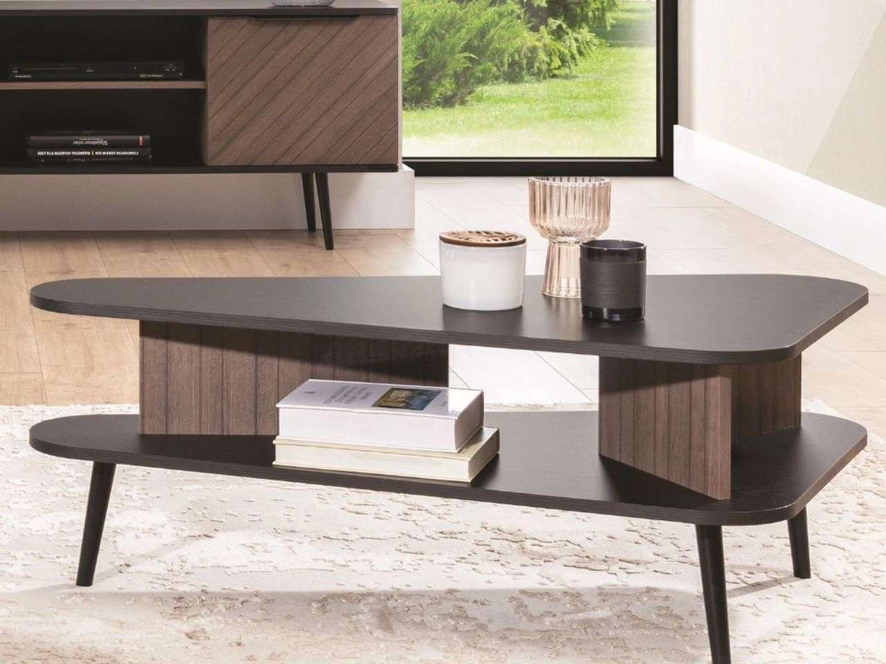 Stolik kawowy Nemi Brązowy