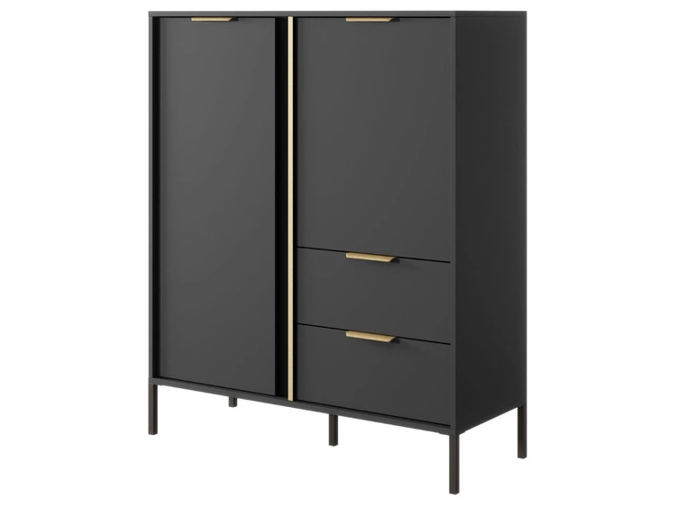 Zestaw mebli do salonu 1 Drino Antracyt