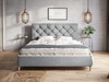 Łóżko tapicerowane ze stelażem 180x200 Tril Szary