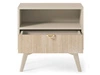 Stolik nocny z szufladą Modena Beżowy
