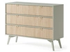 Komoda z trzema szufladami Modena Eukaliptus