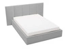 Łóżko tapicerowane z pojemnikiem i stelażem 160x200 cm Lizbona Szare