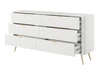 Komoda z 6 szufladami Latina Biała