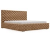 Łóżko tapicerowane z pojemnikiem i stelażem 180x200 Astra Brązowy