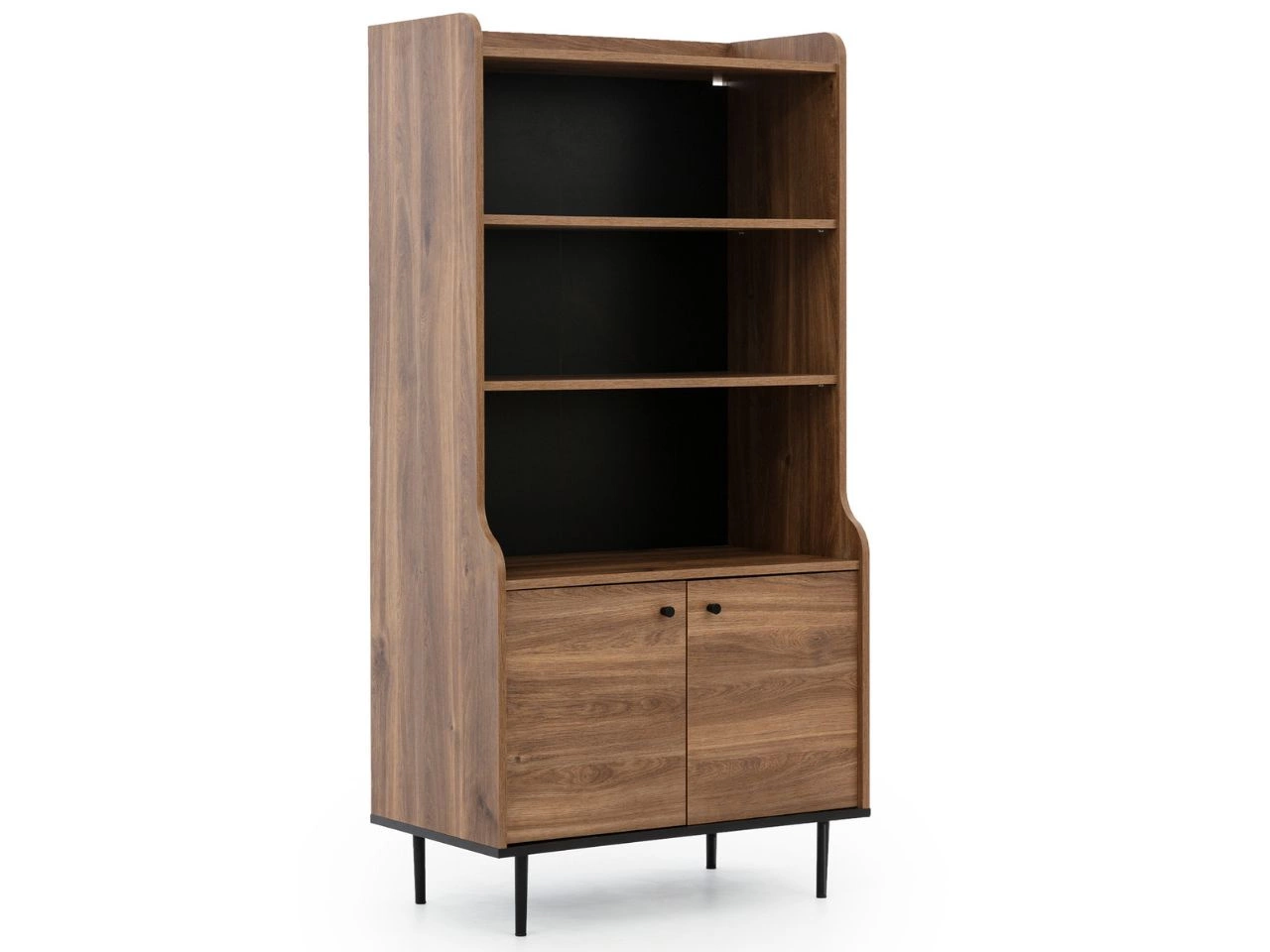 Regał z drzwiczkami Vasa Brązowy