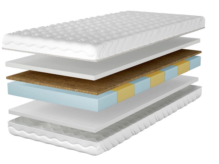 Materac piankowy z matą kokosową Lumo 200x200