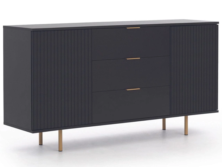 Komoda z drzwiami i szufladami Ankara Czarna