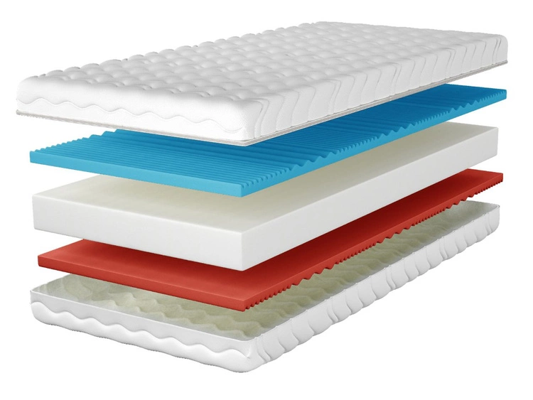 Materac piankowy z pianką profilowaną Nube 100x200