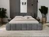 Łóżko tapicerowane z pojemnikiem na pościel 160x200 Ibiza Grafitowe