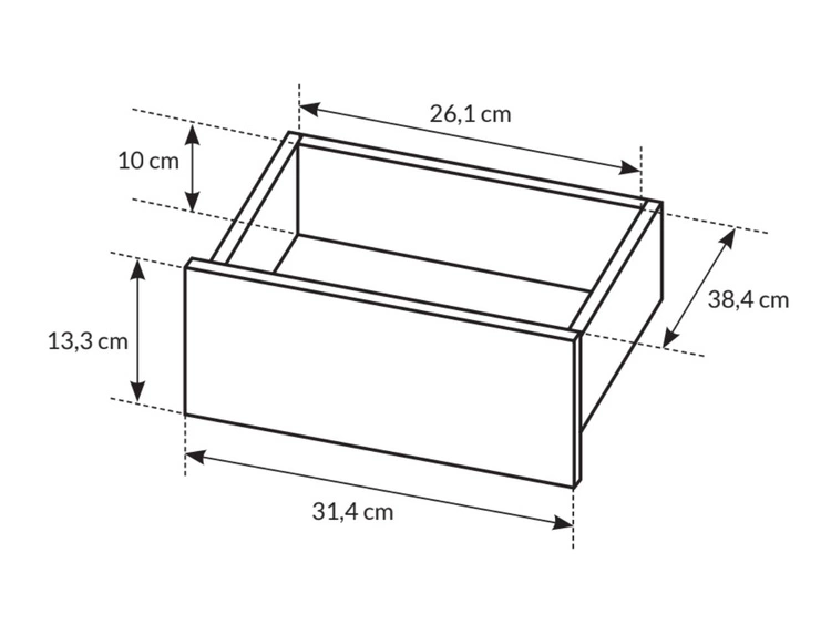 Biurko z szufladami Anes Biały mat