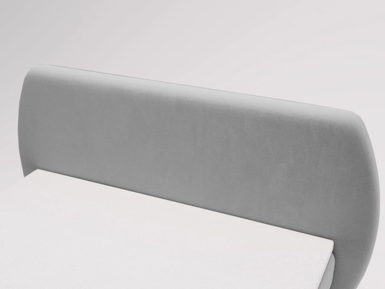 Łóżko kontynentalne z pojemnikiem na pościel 120x200 Bogota Jasnoszare