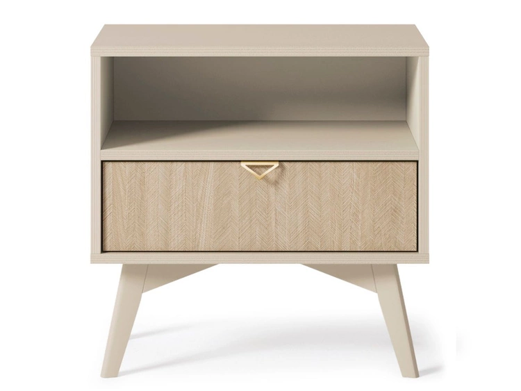 Stolik nocny z szufladą Modena Beżowy