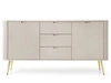 Komoda z drzwiami i szufladami na złotych nogach Viva Beżowa