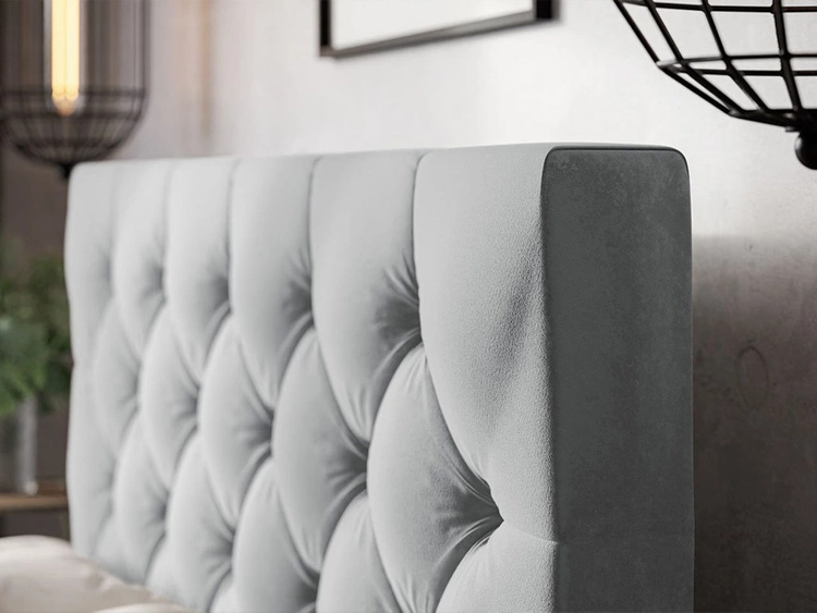 Łóżko tapicerowane ze stelażem 120x200 Tril Czarne