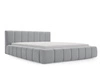Łóżko tapicerowane z pojemnikiem i stelażem 140x200 Orio Szary