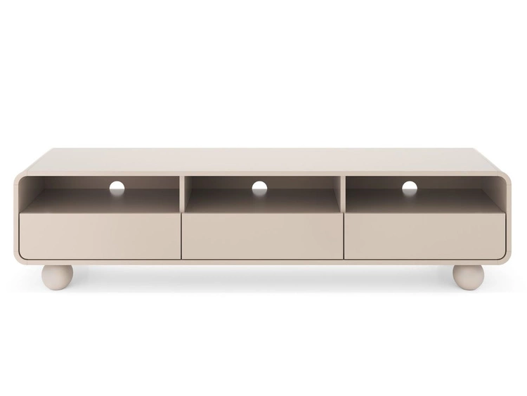 Szafka RTV 180 z szufladami na kulistych nóżkach Soffio Kaszmir