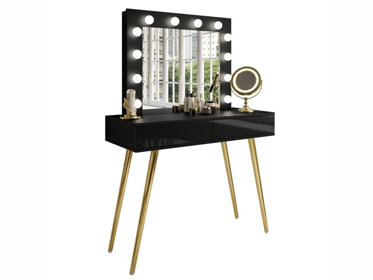 Czarny połysk \ Push to open \ Złoty