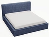 Łóżko tapicerowane z pojemnikiem i stelażem 180x200 Monaco Niebieskie