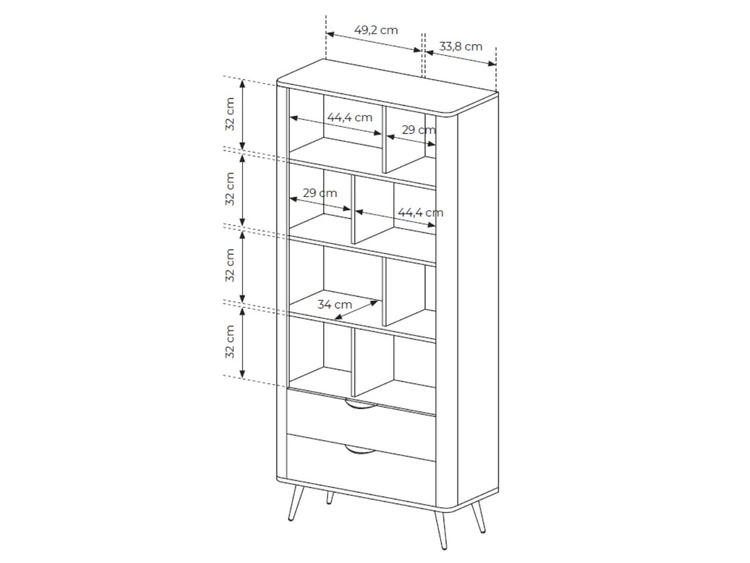 Zestaw mebli do pokoju dziennego Magico Dąb Dunin