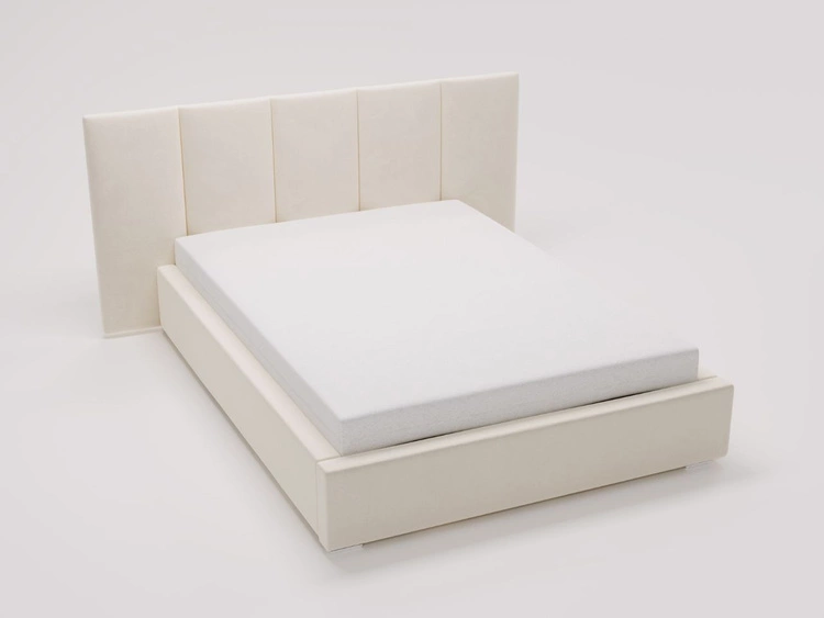 Łóżko tapicerowane z pojemnikiem i stelażem 160x200 cm Lizbona Brązowe