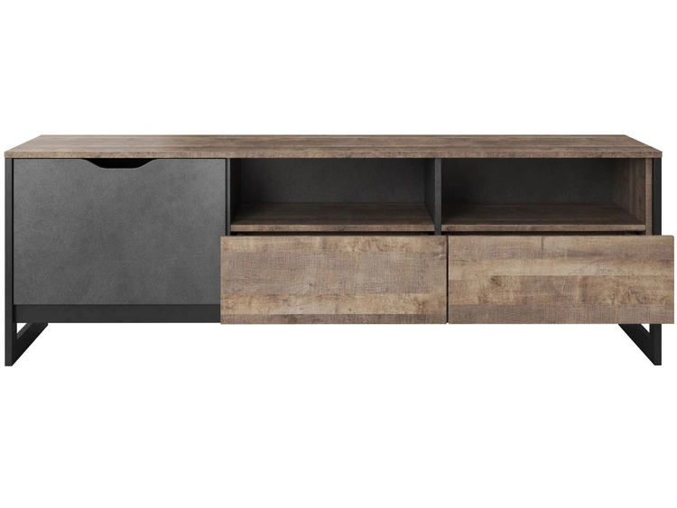 Szafka pod telewizor z szufladami i drzwiczkami Denis Dąb Sand Grande, Matera