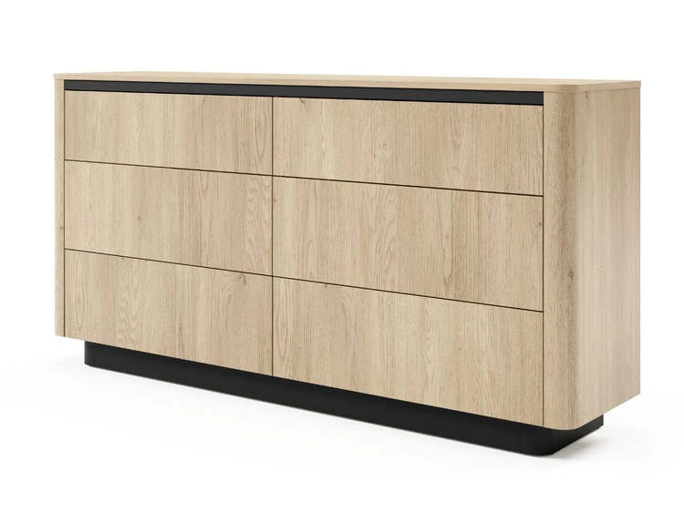 Zestaw mebli do salonu Fascino Dąb Cremona, czarny