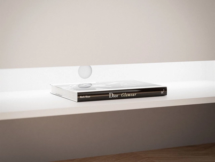 Szafka RTV do salonu 180 cm z czarnymi nóżkami i oświetleniem LED Aurelie Biały połysk