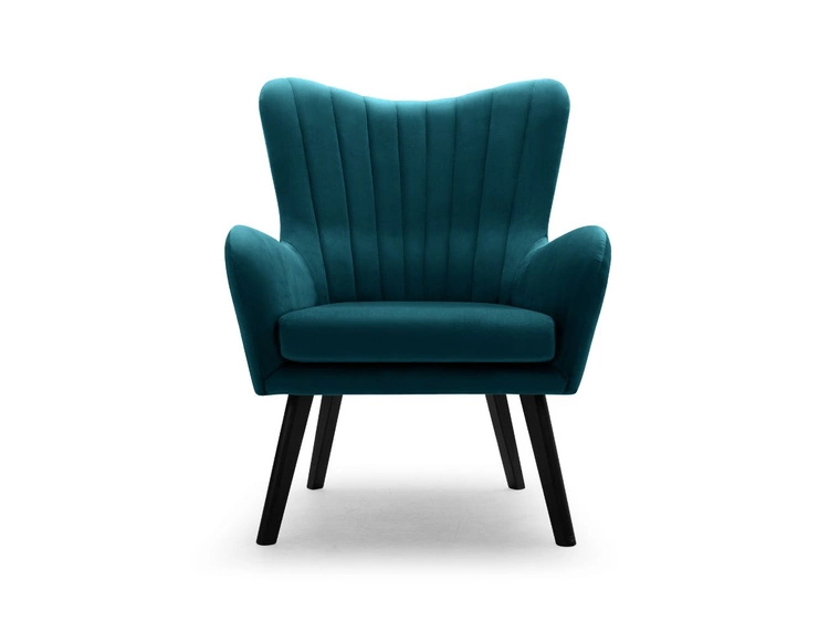 Fotel na nóżkach Ceres Turkusowy